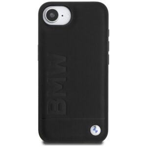 BMW dėklas skirtas Apple iPhone 16e (SE 4 2025) BMHCPSE4SLLBK (Leather Hot Stamp) juodos spalvos - Image 3