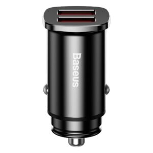 BASEUS automobilnis įkroviklis 2 x USB A QC3.0 5A 30W CCALL-DS01/BS-C16Q juodos spalvos - Image 3