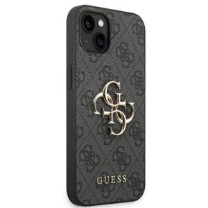 GUESS dėklas skirtas Apple iPhone 13 / 14 / 15 GUHCP14S4GMGGR (4G Big Metal Logo) pilkos spalvos - Image 4