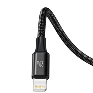 BASEUS kabelis 3in1 Typ C į Micro USB / Lightning / Type C 20W CAMLT-SC01 1,5 m juodos spalvos - Image 5