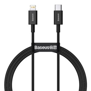 BASEUS kabelisl Type C į Lightning PD 20W Superior CATLYS-A01 1 m juodos spalvos