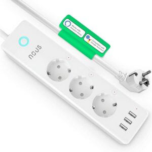Buitinis ilgintuvas NOUS-A5, 3 vietos, 1.5 m, IP20, Wi-Fi - Image 1