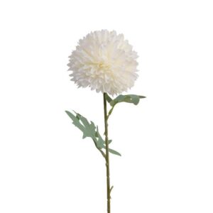Dirbtinė gėlė, hortenzija, balta, 60 cm - Image 1