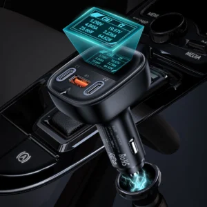 Acefast automobilinis įkroviklis 101W 2x USB Type C / USB, PPS, Power Delivery, Quick Charge 4.0, AFC, FCP juodos spalvos (B5) - Image 9