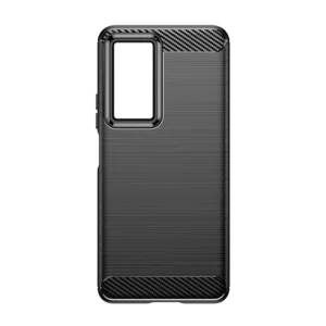 Carbon Xiaomi Poco F4 5G flexible silikoninis carbon cover dėklas telefonui juodos spalvos - Image 6