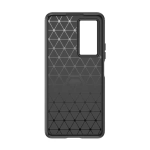 Carbon Xiaomi Poco F4 5G flexible silikoninis carbon cover dėklas telefonui juodos spalvos - Image 7