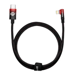 Baseus CAVP000220 kampinis Lightning - USB-C PD kabelis 20W 480Mb/s 1m - raudonos spalvos - Image 1