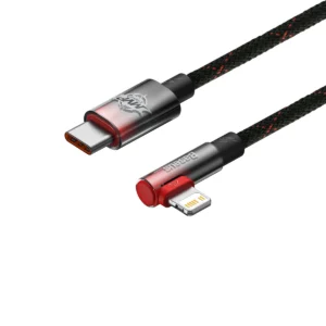 Baseus CAVP000220 kampinis Lightning - USB-C PD kabelis 20W 480Mb/s 1m - raudonos spalvos - Image 3