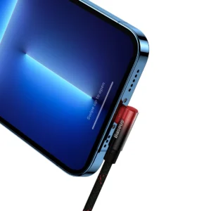 Baseus CAVP000220 kampinis Lightning - USB-C PD kabelis 20W 480Mb/s 1m - raudonos spalvos - Image 7
