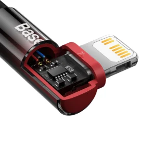 Baseus CAVP000220 kampinis Lightning - USB-C PD kabelis 20W 480Mb/s 1m - raudonos spalvos - Image 8