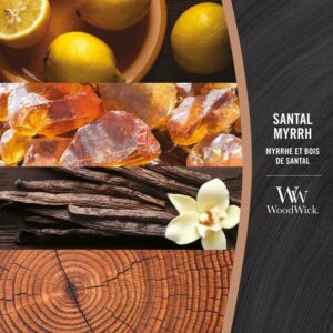 Žvakė, aromatinė WoodWick Mini Core Santal Myrrh, 85 g, - Image 3