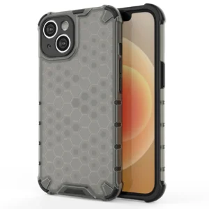 Honeycomb case Apple iPhone 14 Plus armored hybrid cover dėklas telefonui juodos spalvos