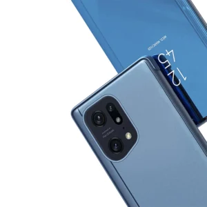 Clear View dėklas cover Oppo Find X5 Pro cover with a flap dėklas telefonui juodos spalvos - Image 6