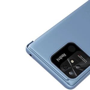 Clear View dėklas cover Xiaomi Redmi 10C cover with a flap dėklas telefonui juodos spalvos - Image 8