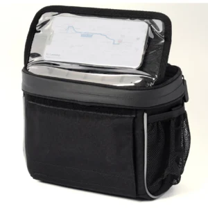 Wozinsky bicycle handlebar bag bike shoulder bag juodos spalvos (WBHBB-01) - Image 7