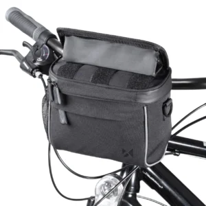 Wozinsky bicycle handlebar bag bike shoulder bag juodos spalvos (WBHBB-01) - Image 3