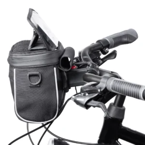 Wozinsky bicycle handlebar bag bike shoulder bag juodos spalvos (WBHBB-01) - Image 4