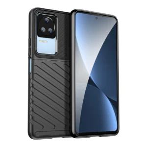 Thunder dėklas case Xiaomi Poco F4 5G silikoninis armor case dėklas telefonui juodos spalvos