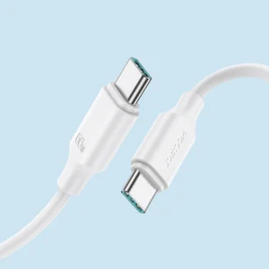 Joyroom Long-Lasting Series A9 USB-C / USB-C PD QC kabelis 60W 3A 1m - baltos spalvos - Image 4