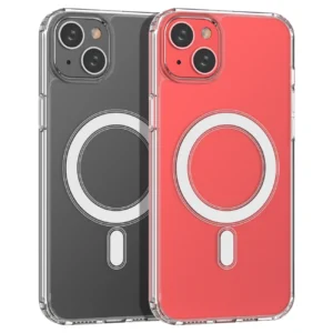 Clear Magnetic Case with MagSafe Apple iPhone 14 Plus with silver ring - dėklas telefonui skaidrus - Image 8