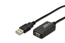 DIGITUS USB 2.0 Active Extension Cable , USB A male / A female length 5.0m, DA-70130-4