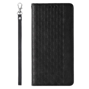 Magnet Strap  Samsung Galaxy S23+ Flip Wallet Mini Lanyard Stand juodos spalvos - Image 5