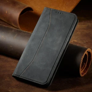 Magnet Fancy Samsung Galaxy S23+ flip cover wallet stand dėklas telefonui juodos spalvos - Image 8
