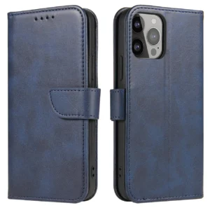 Magnet Samsung Galaxy S23 flip cover wallet stand mėlynos spalvos