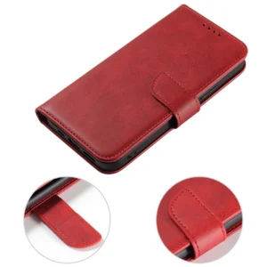 Magnet Samsung Galaxy S23 Ultra flip cover wallet stand raudonos spalvos - Image 2