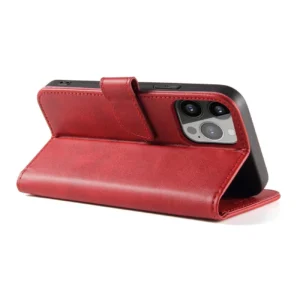 Magnet Samsung Galaxy S23 Ultra flip cover wallet stand raudonos spalvos - Image 3