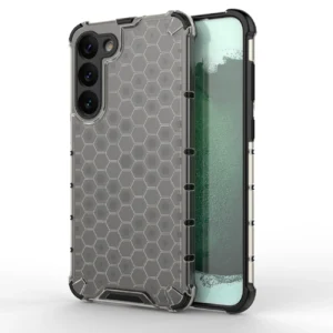 Honeycomb case Samsung Galaxy S23+ armored hybrid cover dėklas telefonui juodos spalvos