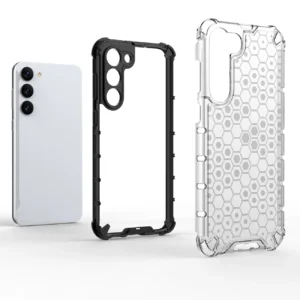 Honeycomb case Samsung Galaxy S23+ armored hybrid cover dėklas telefonui juodos spalvos - Image 2