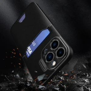 Leather Stand  Samsung Galaxy S23+ card wallet cover with stand dėklas telefonui juodos spalvos - Image 7