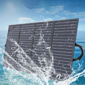 Choetech SC010 solar tourist įkroviklis, foldable, 160W - juodos spalvos - Image 3