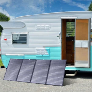 Choetech SC010 solar tourist įkroviklis, foldable, 160W - juodos spalvos - Image 5
