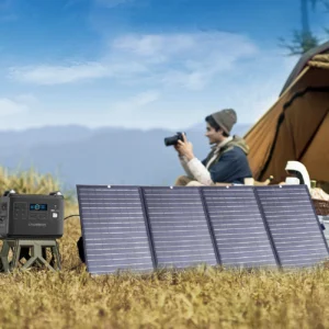 Choetech SC010 solar tourist įkroviklis, foldable, 160W - juodos spalvos - Image 7