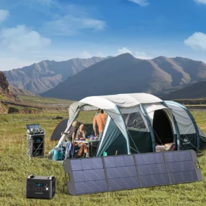 Choetech SC011 solar įkroviklis 200W portable solar panel - juodos spalvos - Image 8