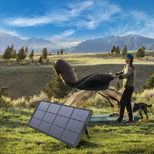 Choetech SC011 solar įkroviklis 200W portable solar panel - juodos spalvos - Image 9