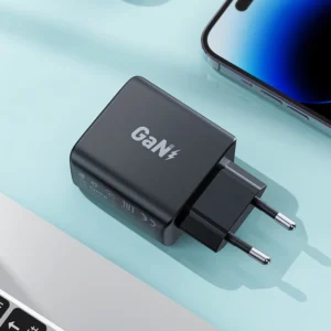 Fast įkroviklis GaN 35W PD 2x USB C Acefast A49 - juodos spalvos - Image 6