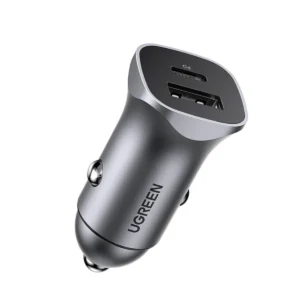 Ugreen CD130 USB-A / USB-C 30W automobilinis įkroviklis - pilkos spalvos - Image 7