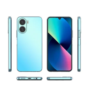 Ultra Clear 0.5mm dėklas Vivo Y16 / Vivo Y02s thin cover dėklas telefonui skaidrus - Image 3