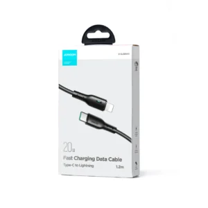 Joyroom Premium Series A13 Lightning / USB-C kabelis 20W 1.2m - juodos spalvos - Image 2