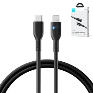Joyroom Premium Series A13 Lightning / USB-C kabelis 20W 1.2m - juodos spalvos - Image 3