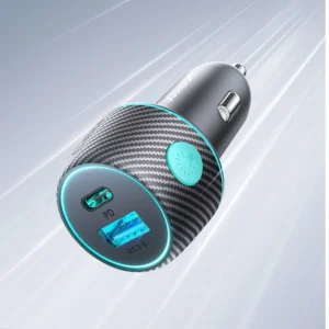 60W USB-C USB-A automobilinis įkroviklis Joyroom JR-CCN01 - juodos spalvos - Image 7