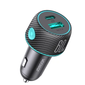 60W USB-C USB-A automobilinis įkroviklis Joyroom JR-CCN01 - juodos spalvos - Image 9