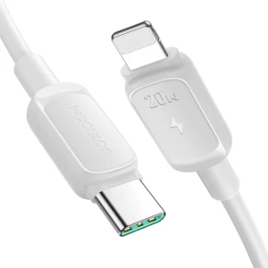 Joyroom Multi-Color Series A14 USB-C / Lightning 20W kabelis 1.2 m - baltos spalvos