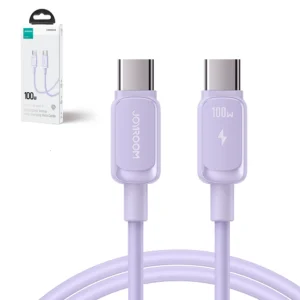 Joyroom Multi-Color Series A14 USB-C / USB-C 100W kabelis 1.2m - vioeltinės spalvos - Image 2