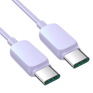 Joyroom Multi-Color Series A14 USB-C / USB-C 100W kabelis 1.2m - vioeltinės spalvos - Image 3
