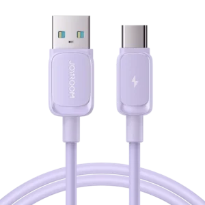 Joyroom Multi-Color Series A14 USB-A / USB-C 3A kabelis 1.2m - violetinės spalvos - Image 3