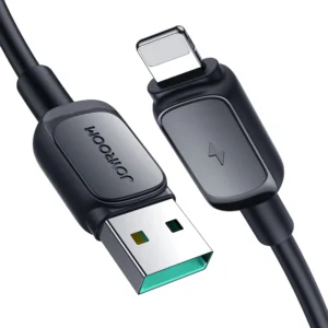 Joyroom Multi-Color Series A14 Lightning / USB-A 2.4A kabelis 2 m - juodos spalvos